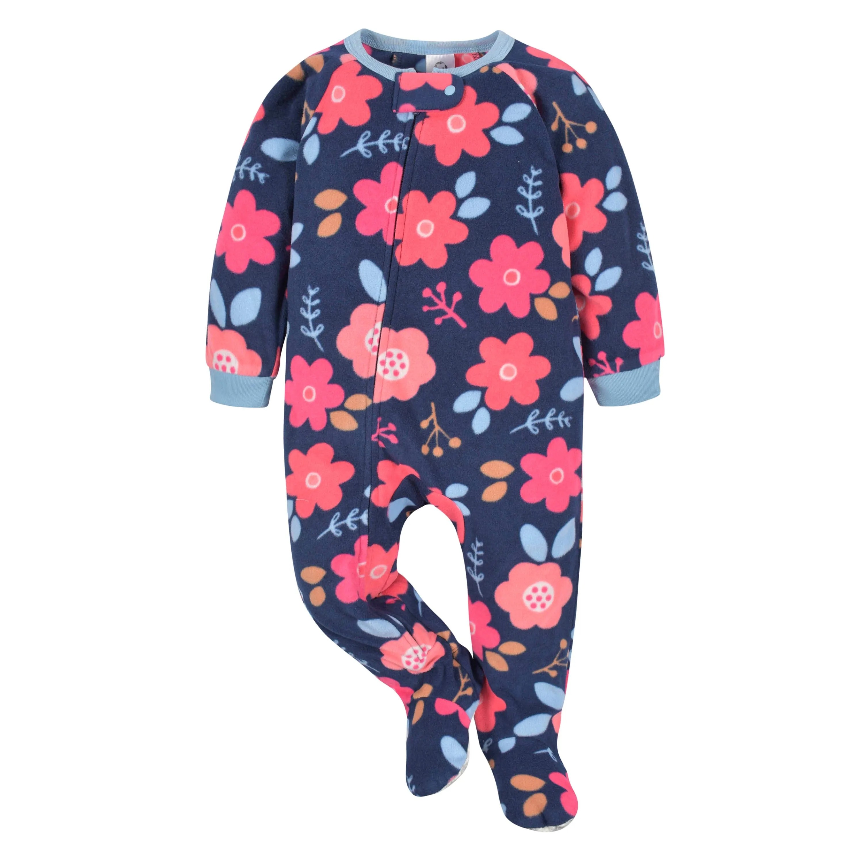 4-Pack Baby & Toddler Girls Fox & Floral Fleece Pajamas