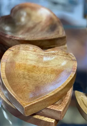 Acaia Wooden Heart Bowl