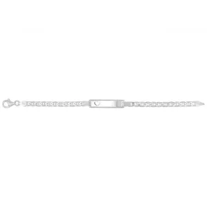 Acotis Silver Babies Anchor Heart ID Bracelet G2226