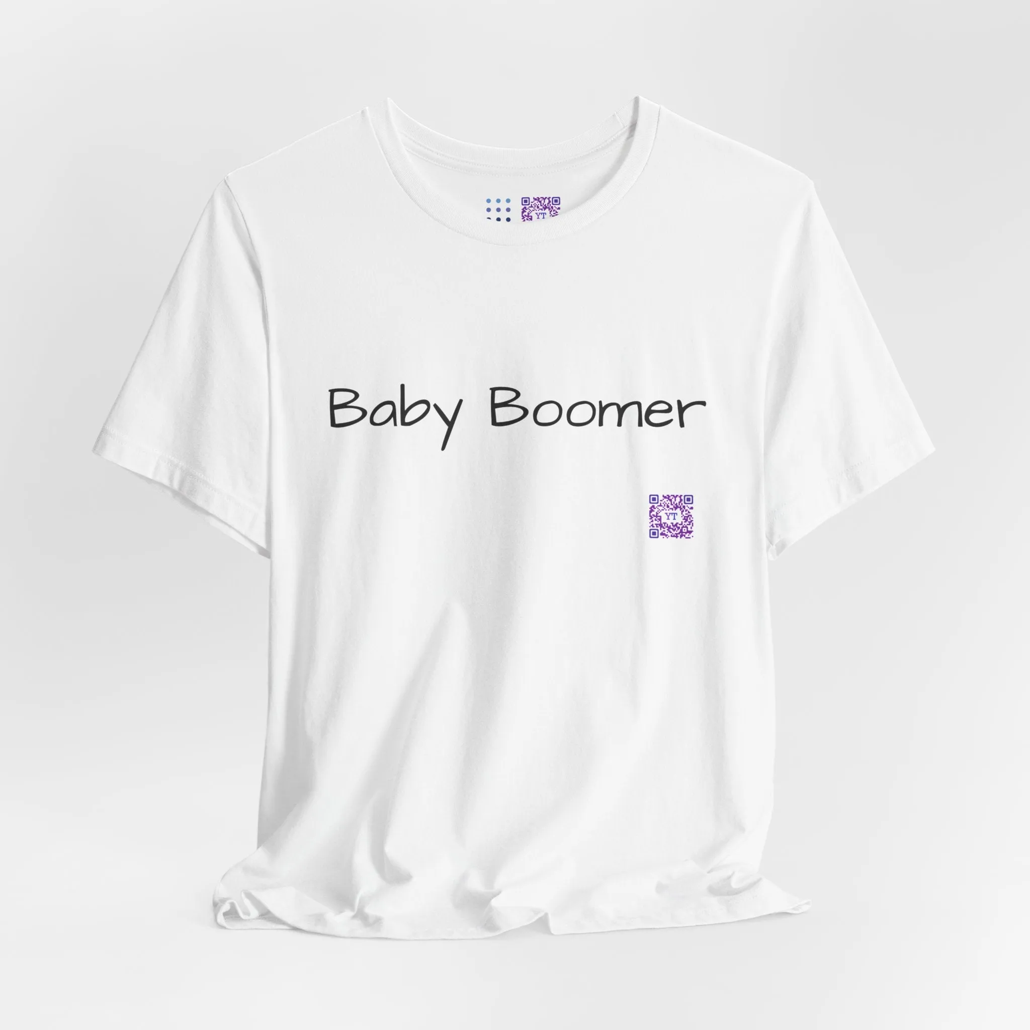 Baby Boomer T-Shirt, Funny Baby Boomer Tee, Humorous Graphic T-Shirt, Trendy Baby Boomer Shirt, Cool Printed Boomer Top