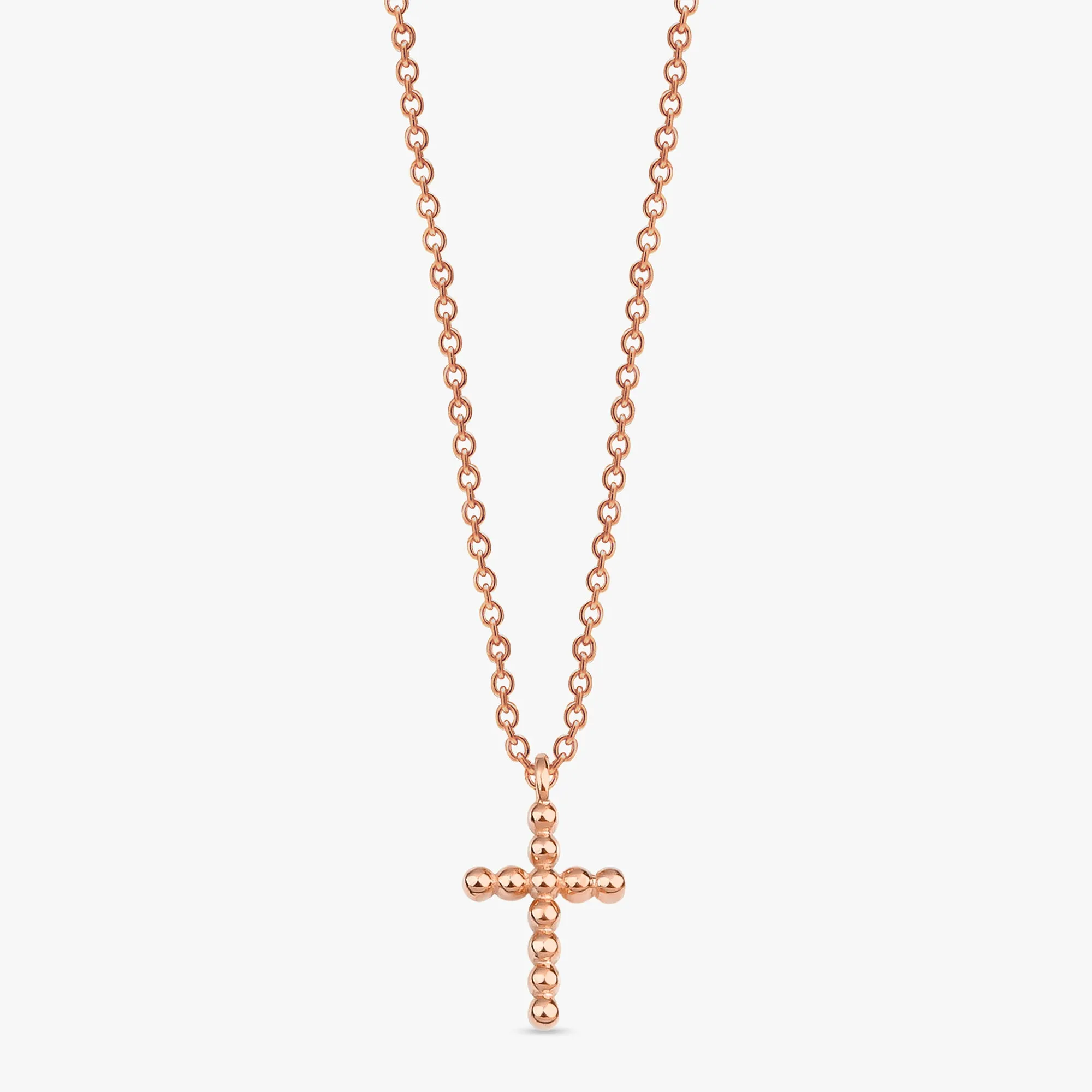 Beaded Cross Necklace, Miriam