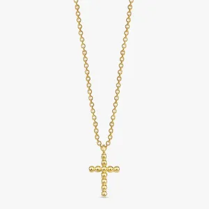 Beaded Cross Necklace, Miriam