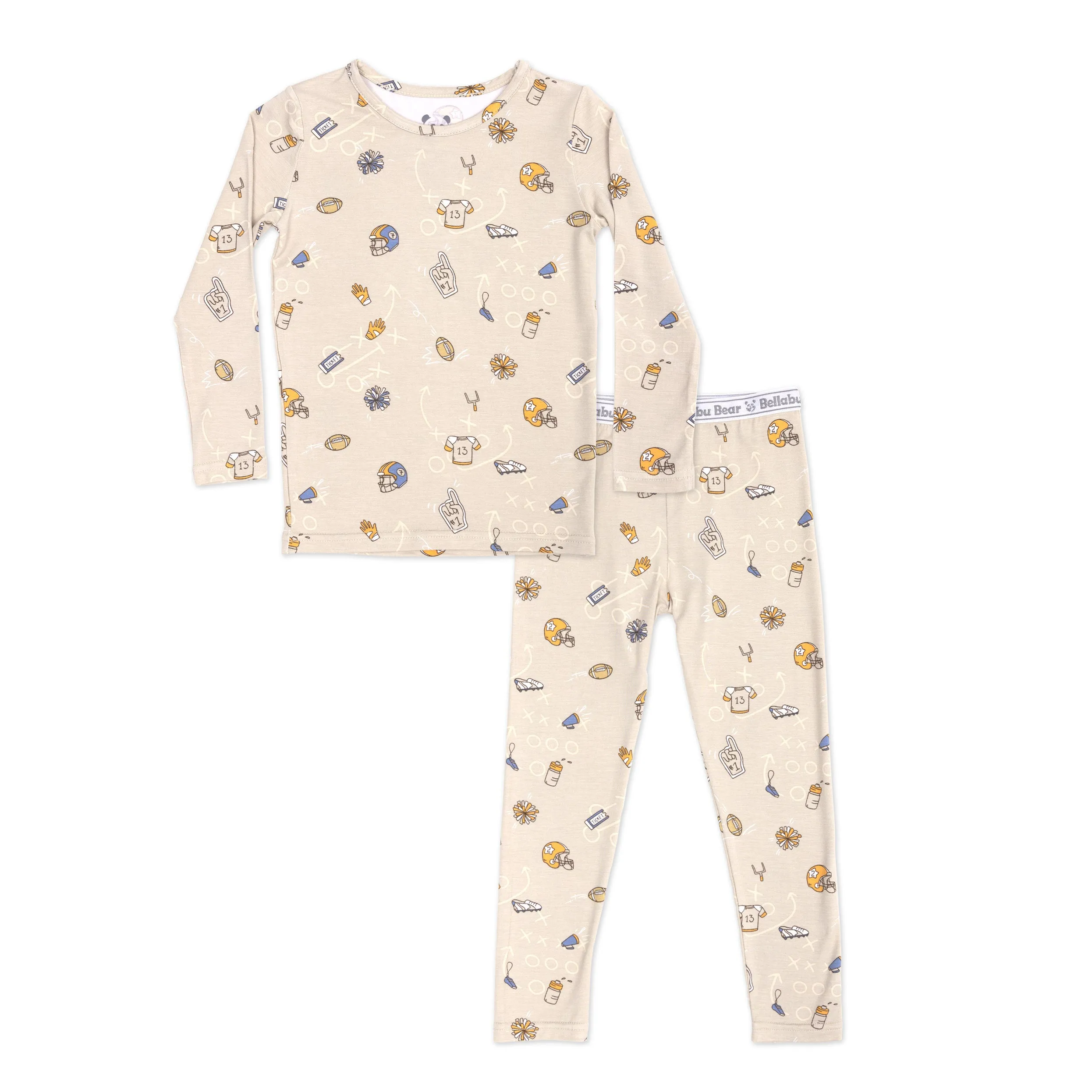 Bellabu Bear 2 piece PJ Set - Football