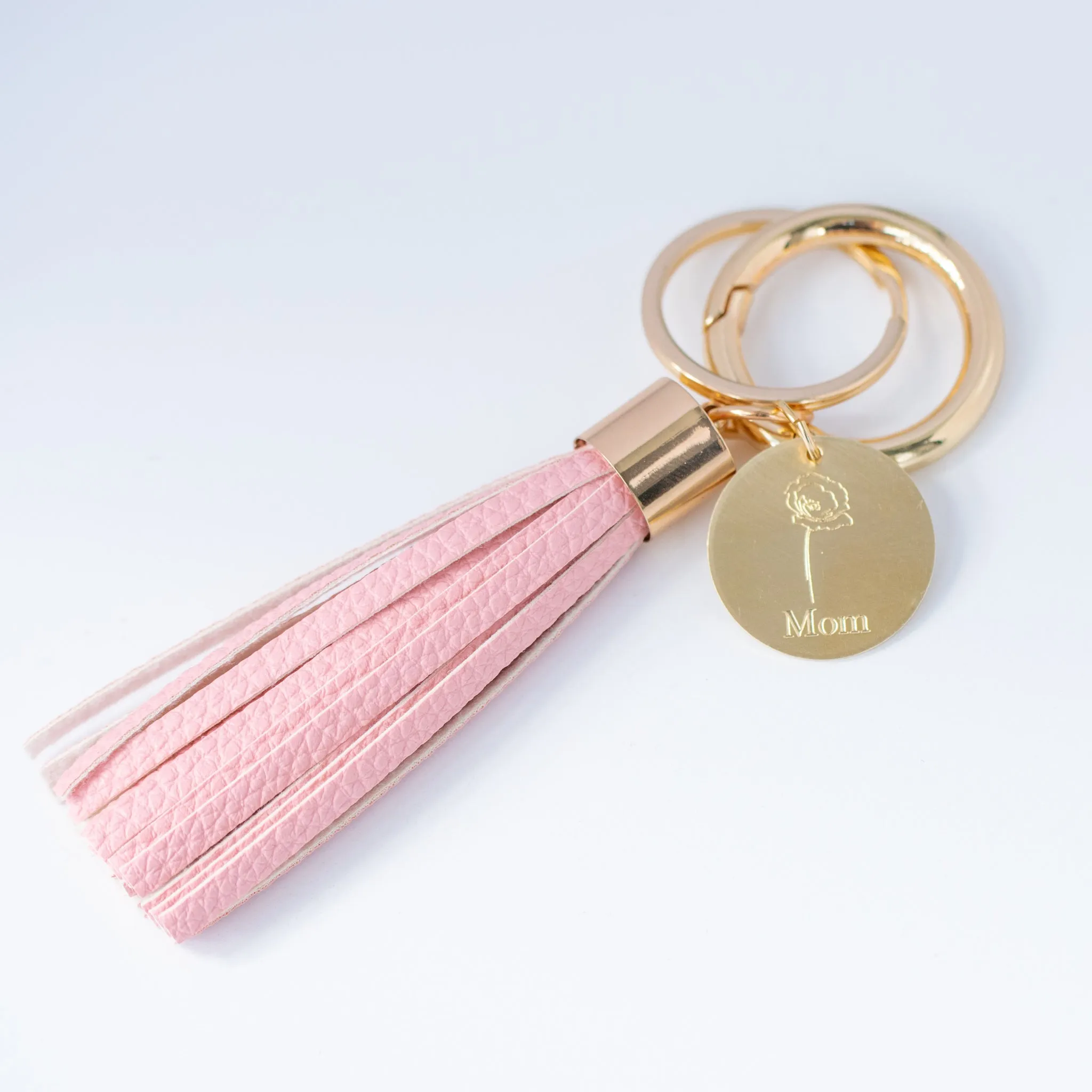 Birth Flower Keychain