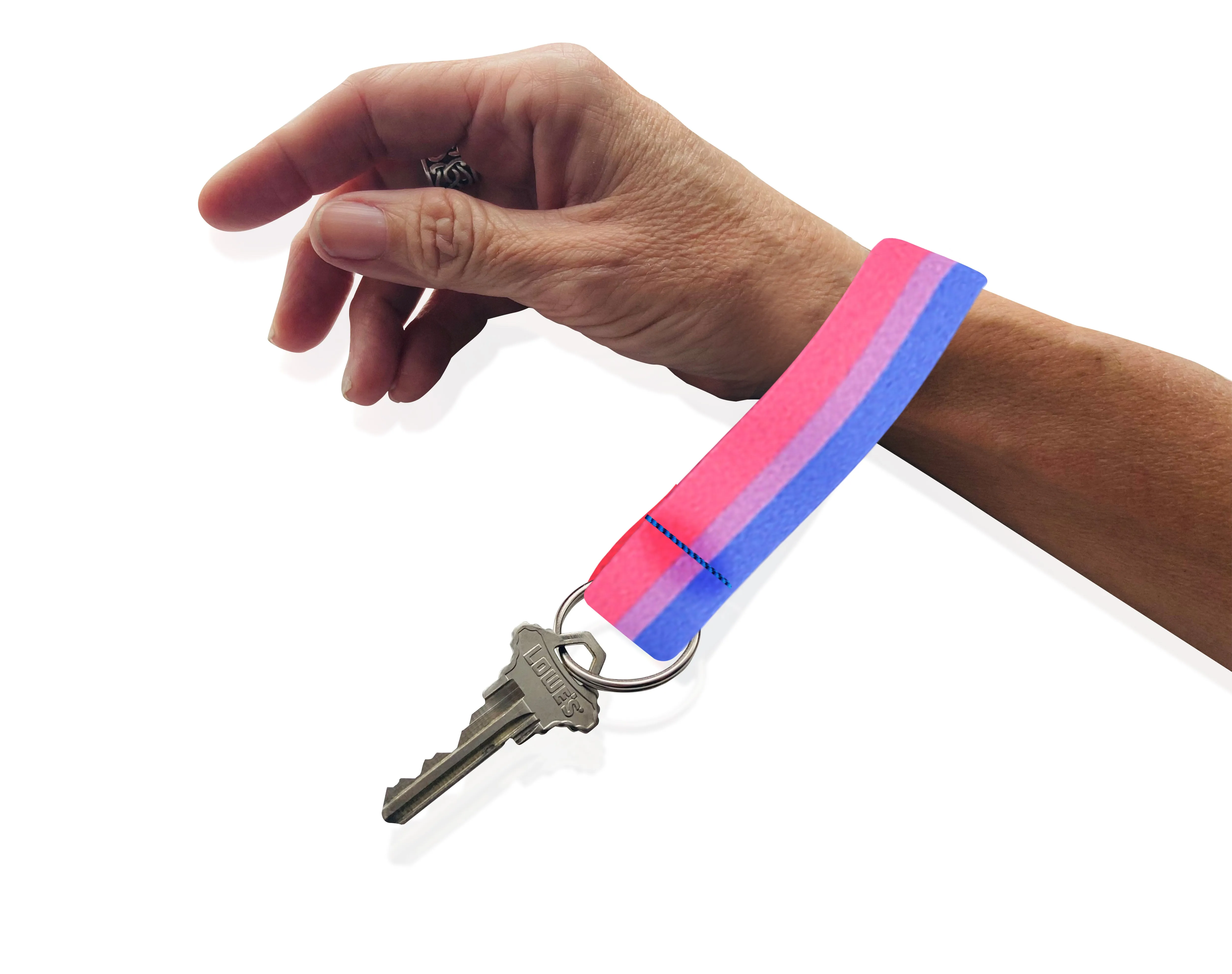 Bisexual Flag Lanyard Style Keychains