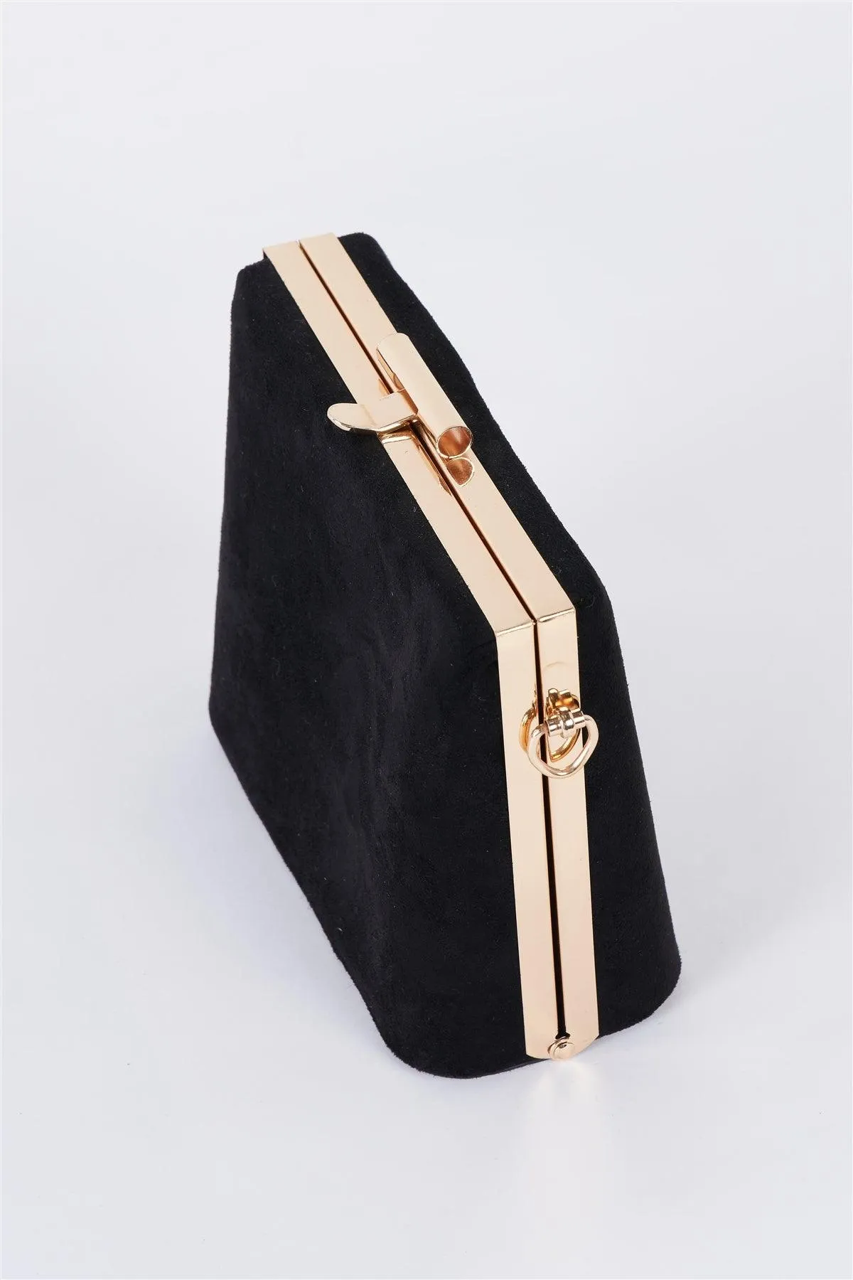 Black Chic Suede Clutch Bag /3 Bags