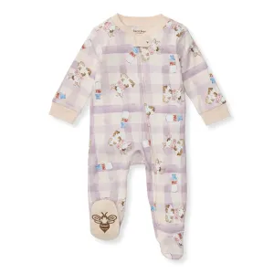 Burt's Bees Organic Baby One-Piece Sleep & Play Little Moo Lilac