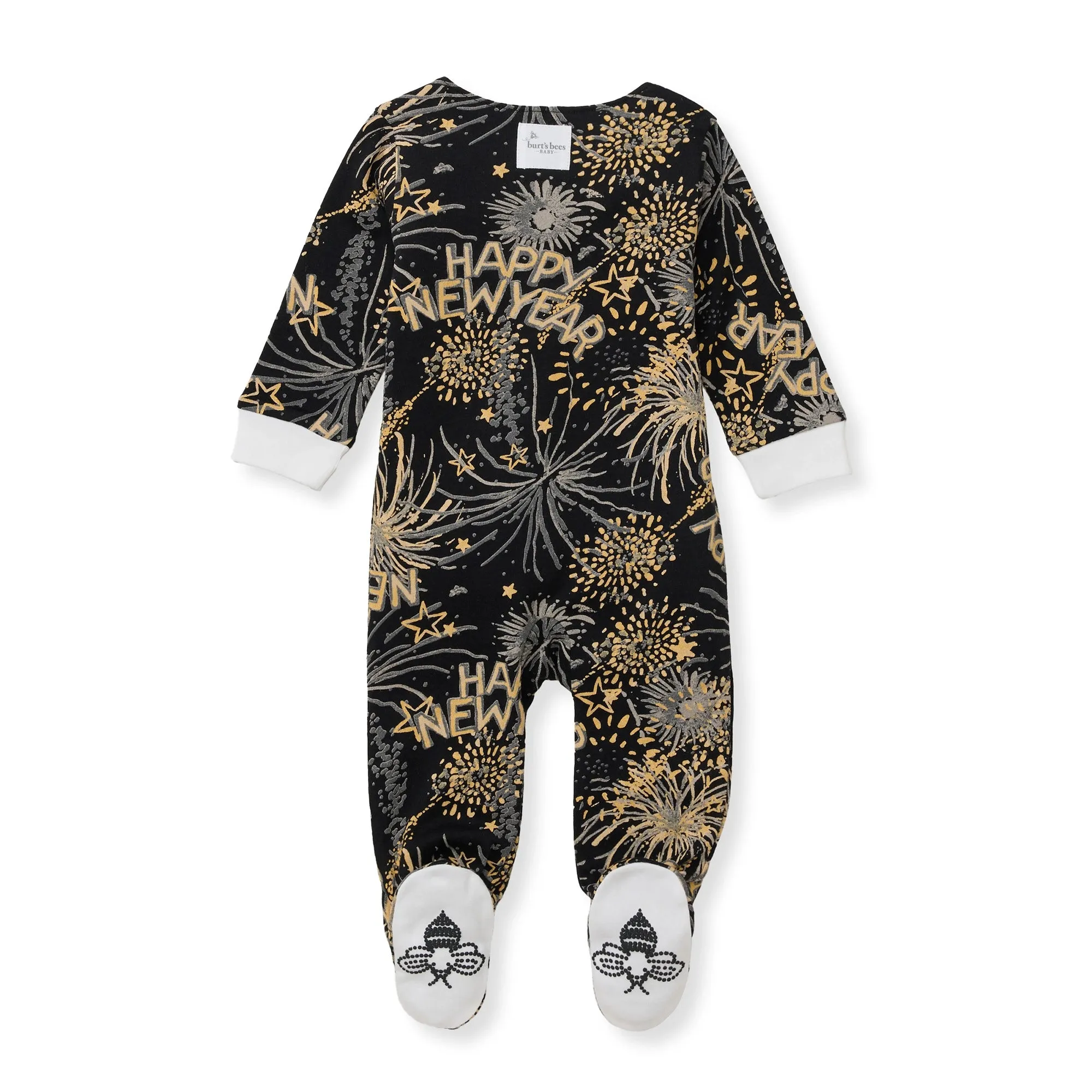 Burt's Bees Organic Baby One-Piece Sleep & Play New Year Cheer!