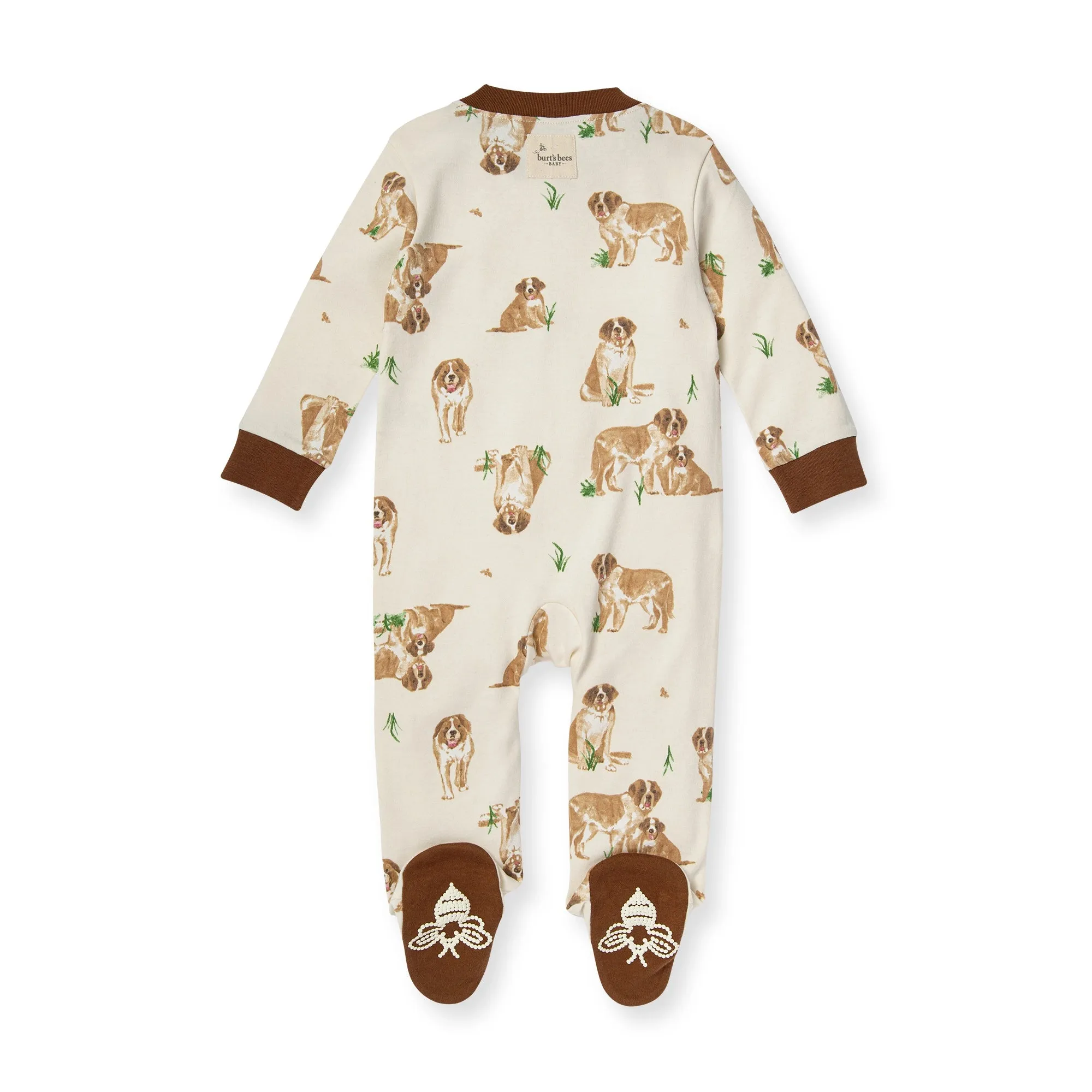 Burt's Bees Organic Baby One-Piece Sleep & Play St. Bernard