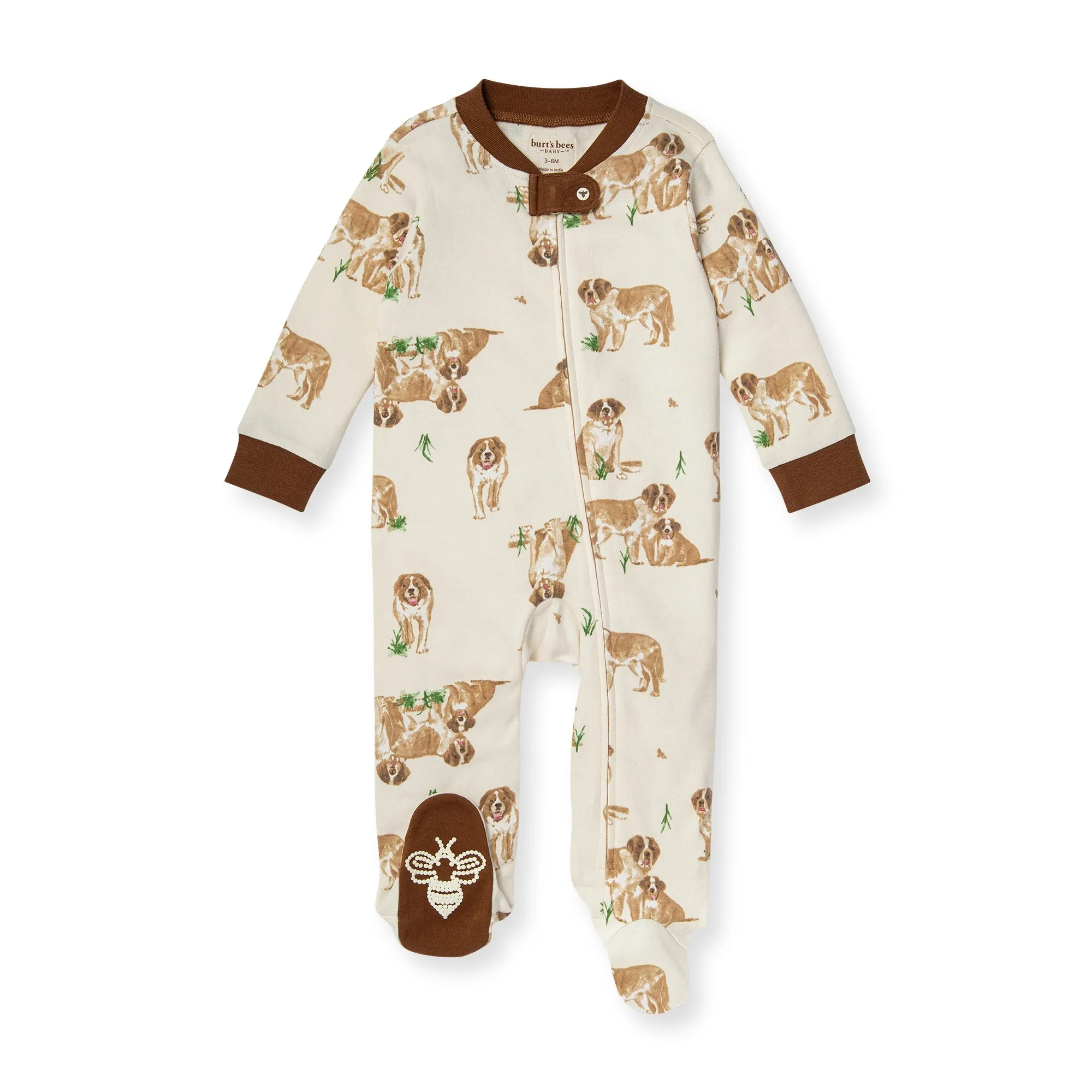 Burt's Bees Organic Baby One-Piece Sleep & Play St. Bernard