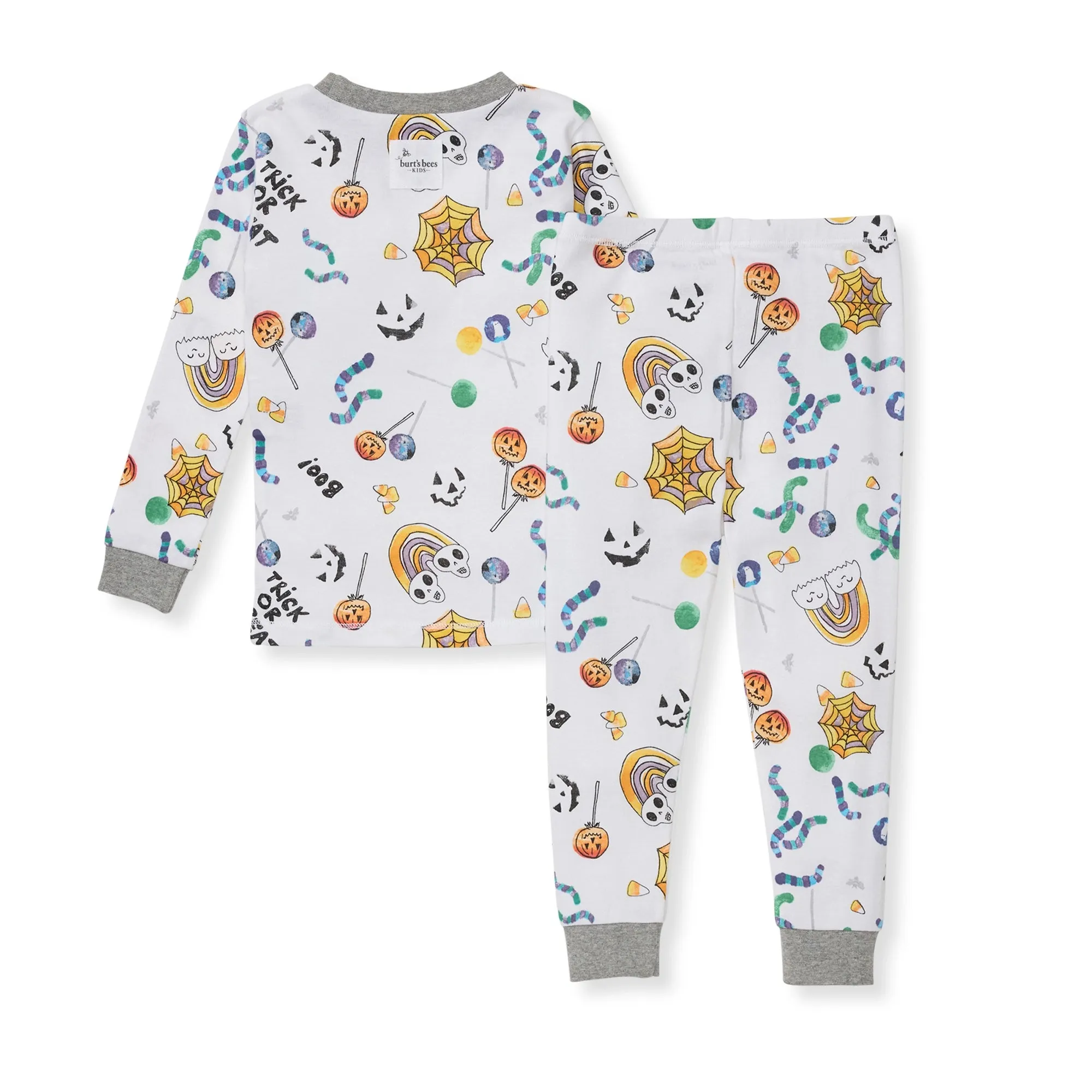 Burt's Bees Organic Snug Fit Two-Piece Pajamas Halloween Treats