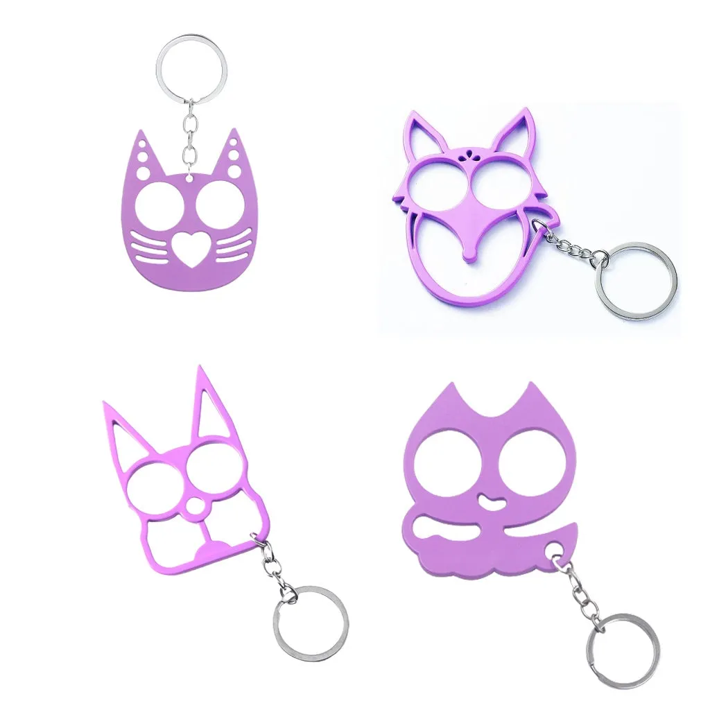 Cat Ears Kitty Knuckles 4-Piece Self Defense Kit