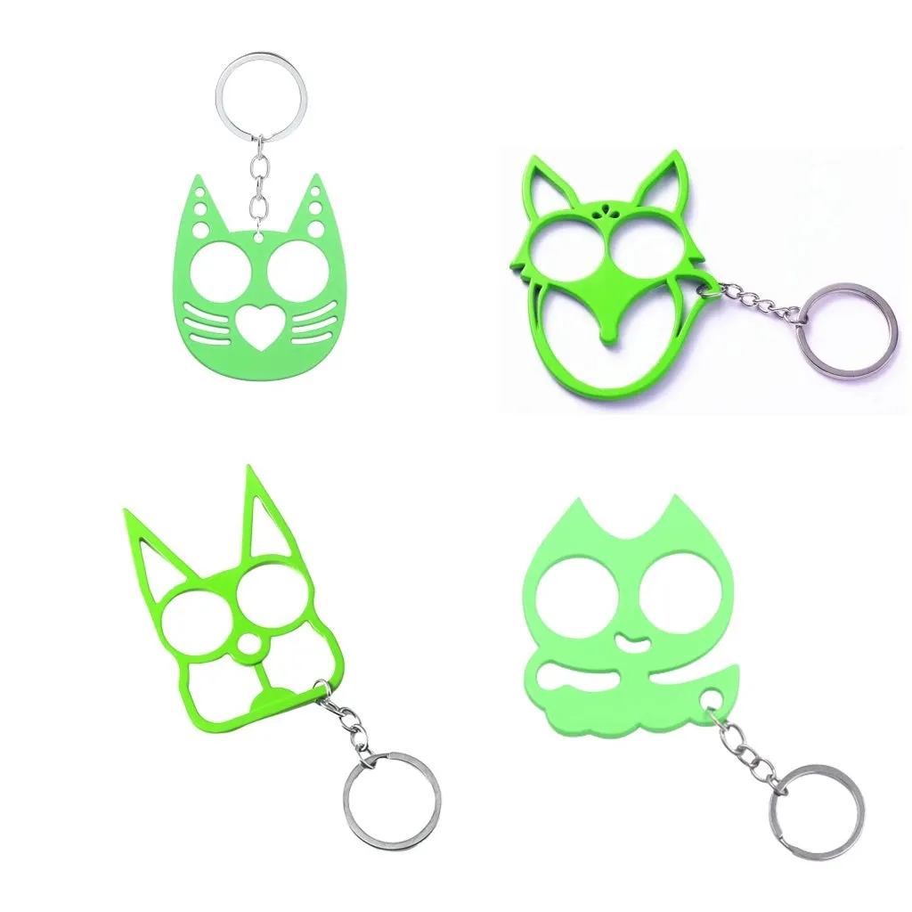 Cat Ears Kitty Knuckles 4-Piece Self Defense Kit