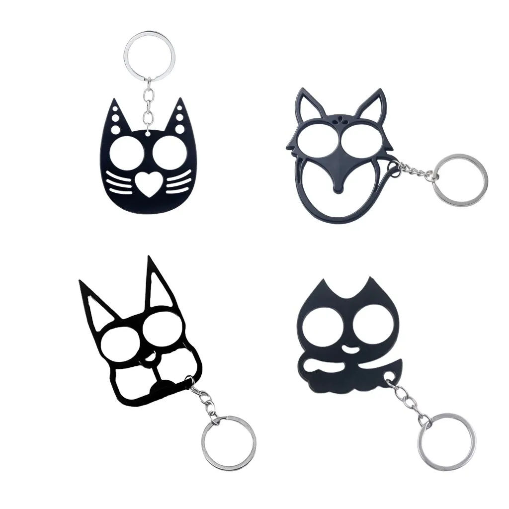 Cat Ears Kitty Knuckles 4-Piece Self Defense Kit