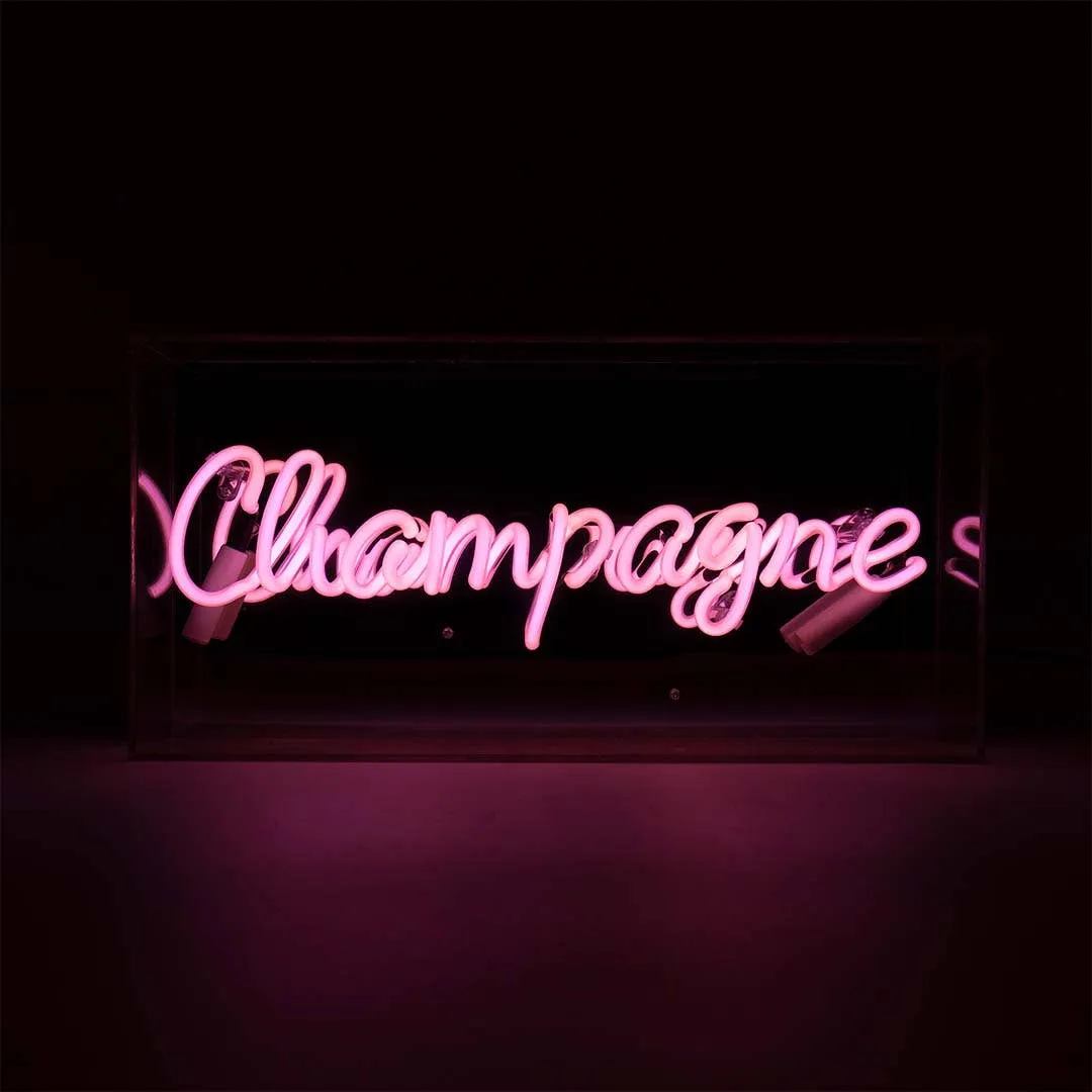 champagne Glass Neon Sign