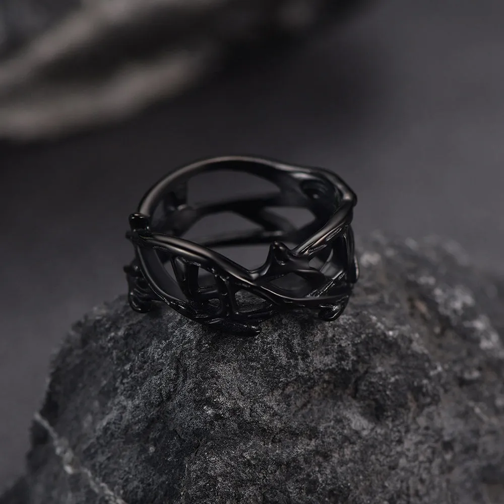 Christian Jesus Crown of Thorns Ring for Men