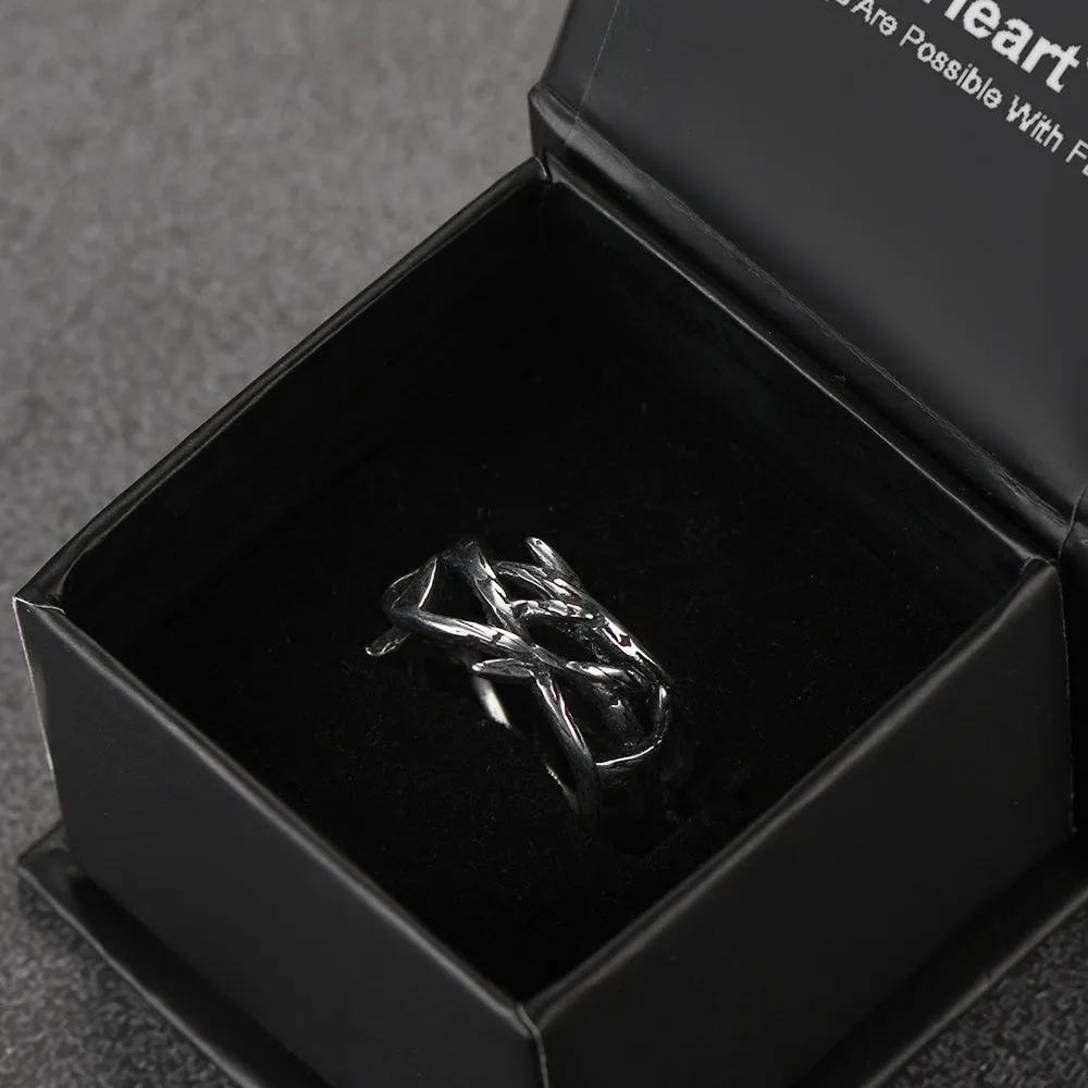 Christian Jesus Crown of Thorns Ring for Men