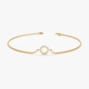 Circle Diamond Bracelet, Lola