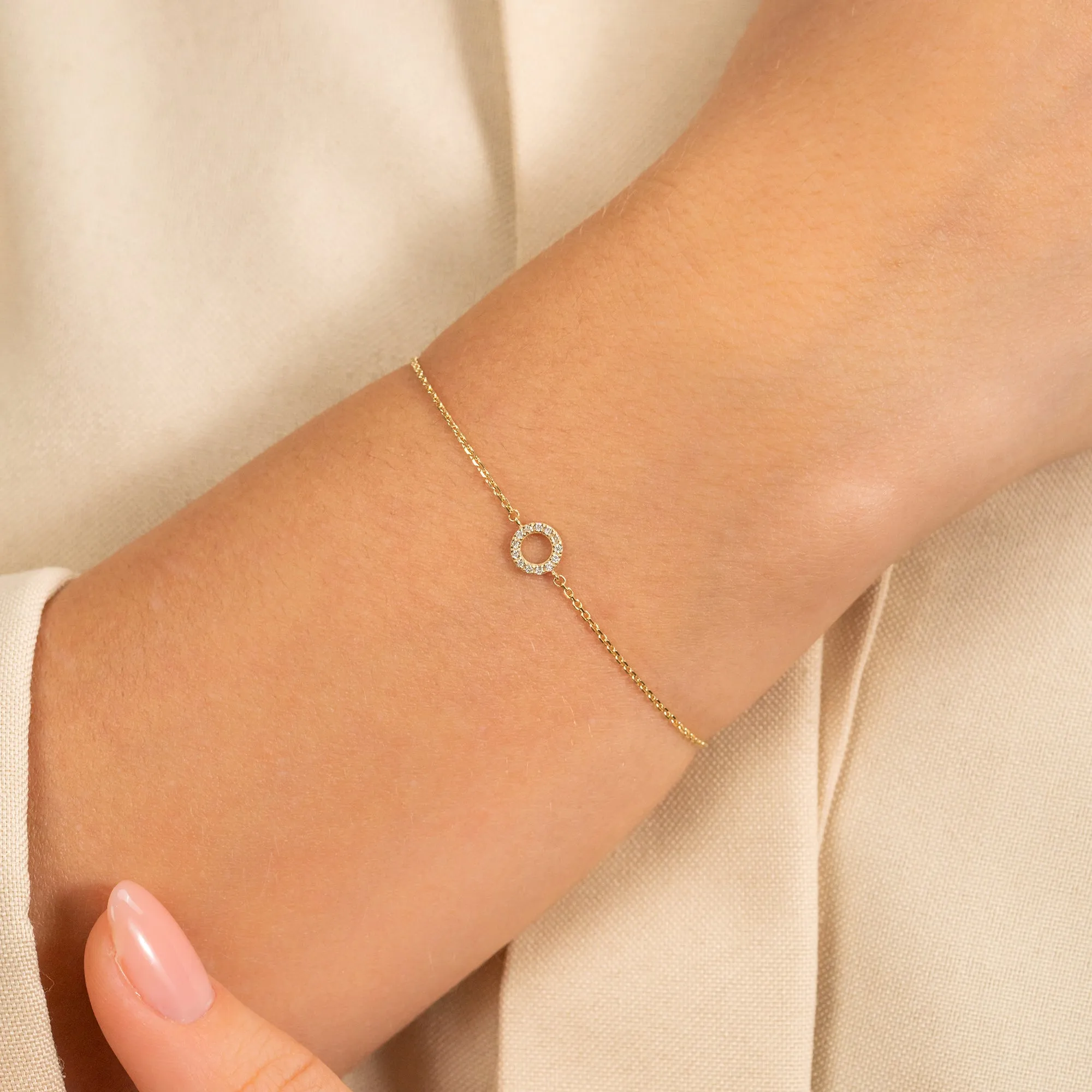 Circle Diamond Bracelet, Lola