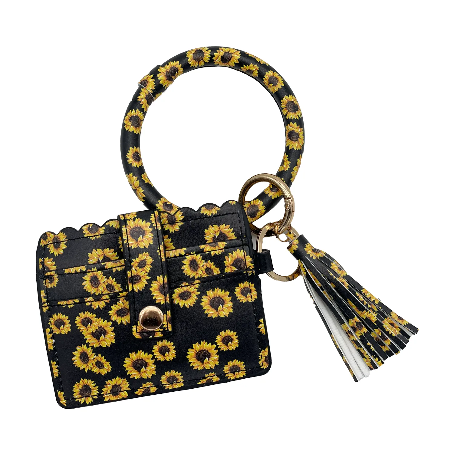 CL-7848 WRISTLET ID WALLET SUNFLOWER BLACK