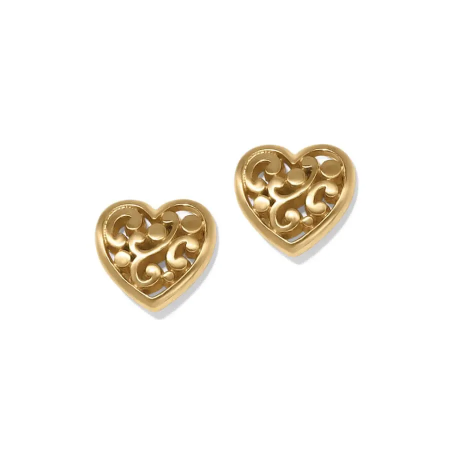 Contempo Heart Post Earrings