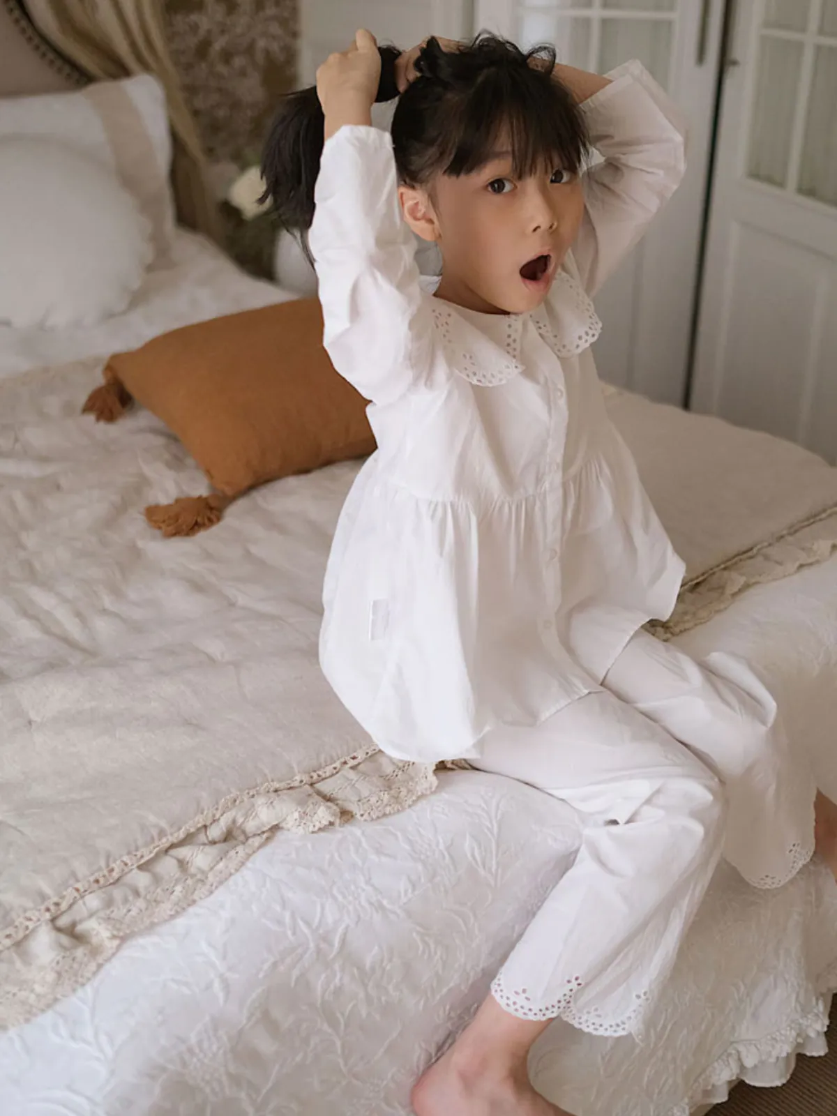 Cuddle In Comfort Bib Collar Pajamas