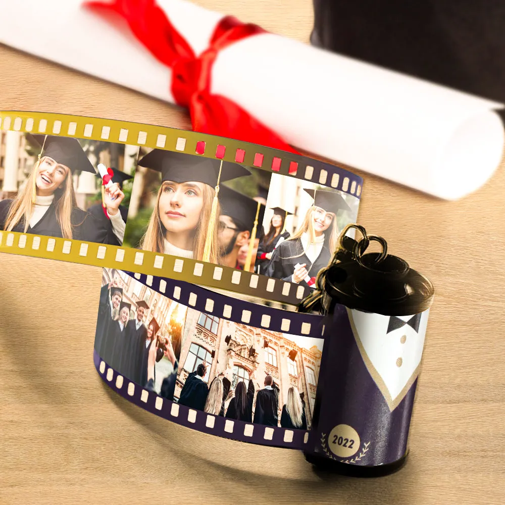 Custom Graduation Photo Film Roll Keychain with Pictures Gifts for Graduates