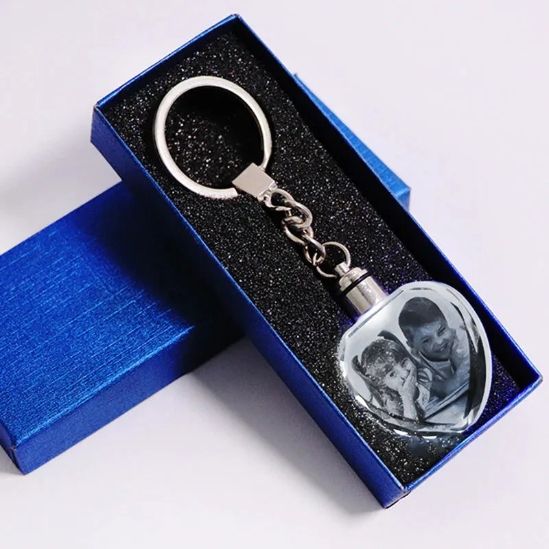 Custom Keychains-Laser Engraved Photo Keychain