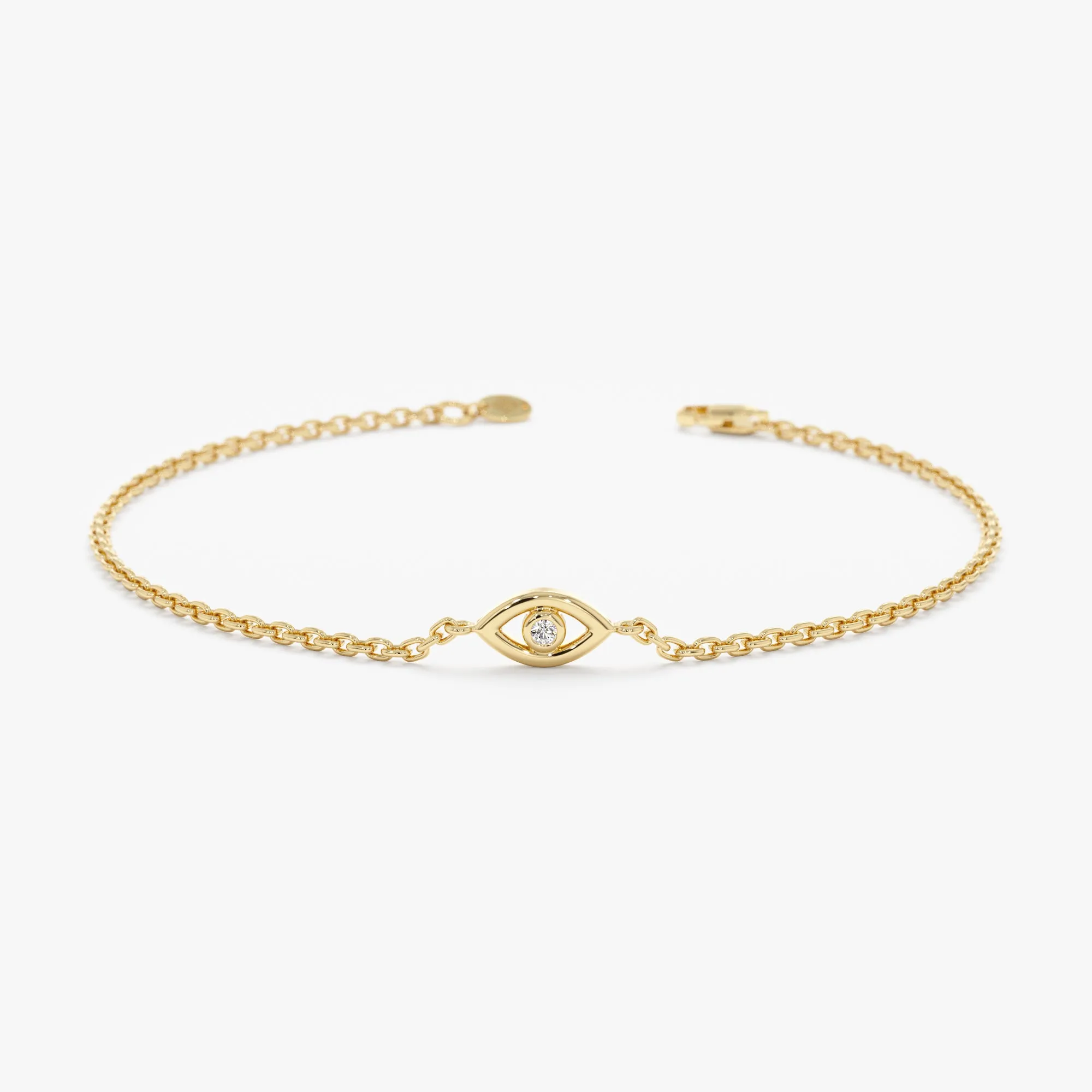 Dainty Diamond Eye Bracelet, Elena