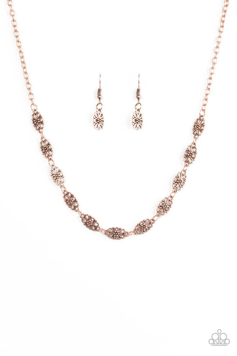 Daisy Dream Copper Flower Necklace - Paparazzi Accessories