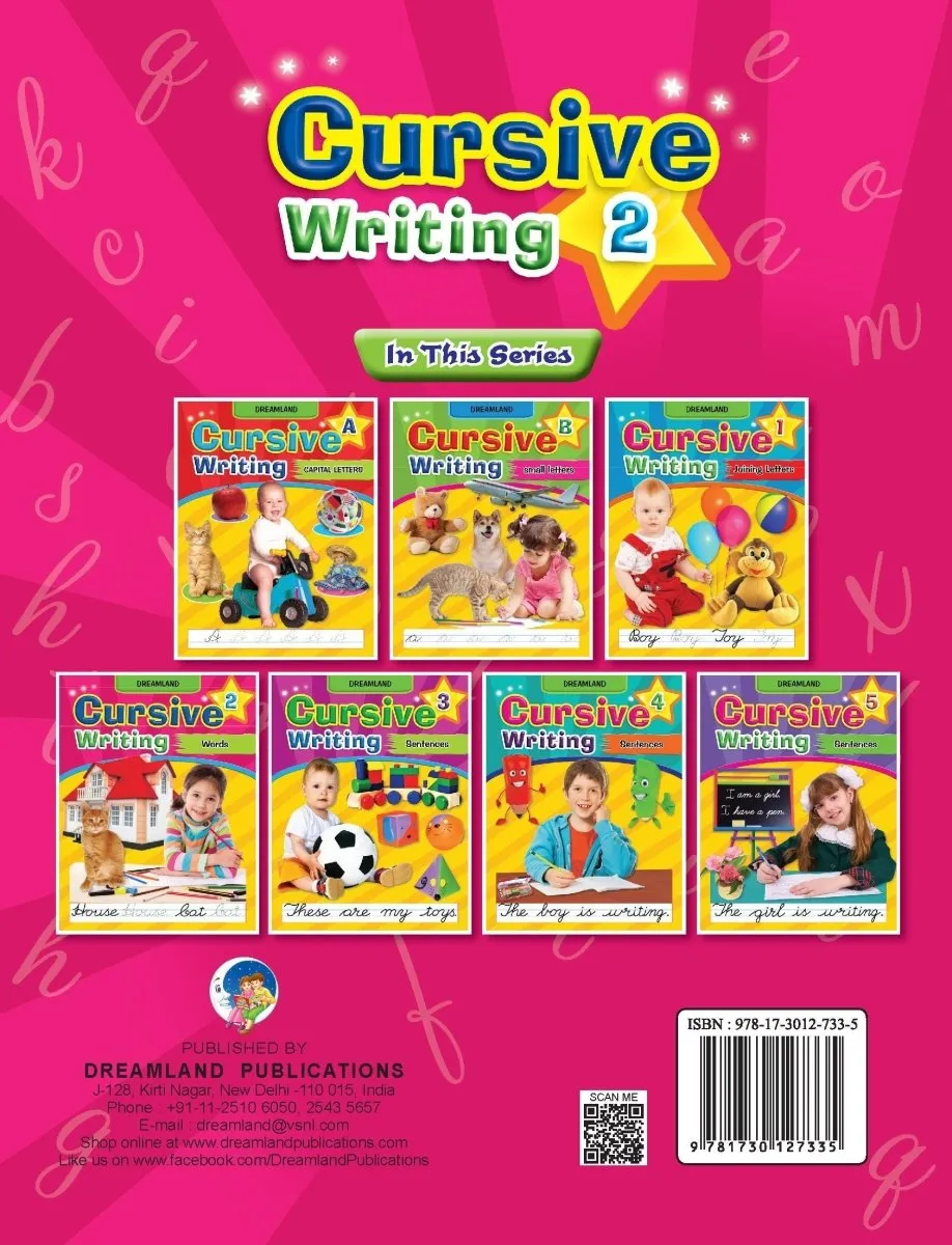 Dreamland Publications Cursive Writing Book (Words) Part 2