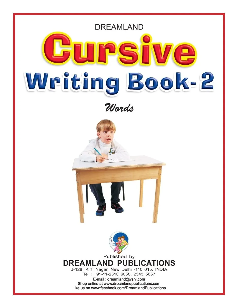 Dreamland Publications Cursive Writing Book (Words) Part 2