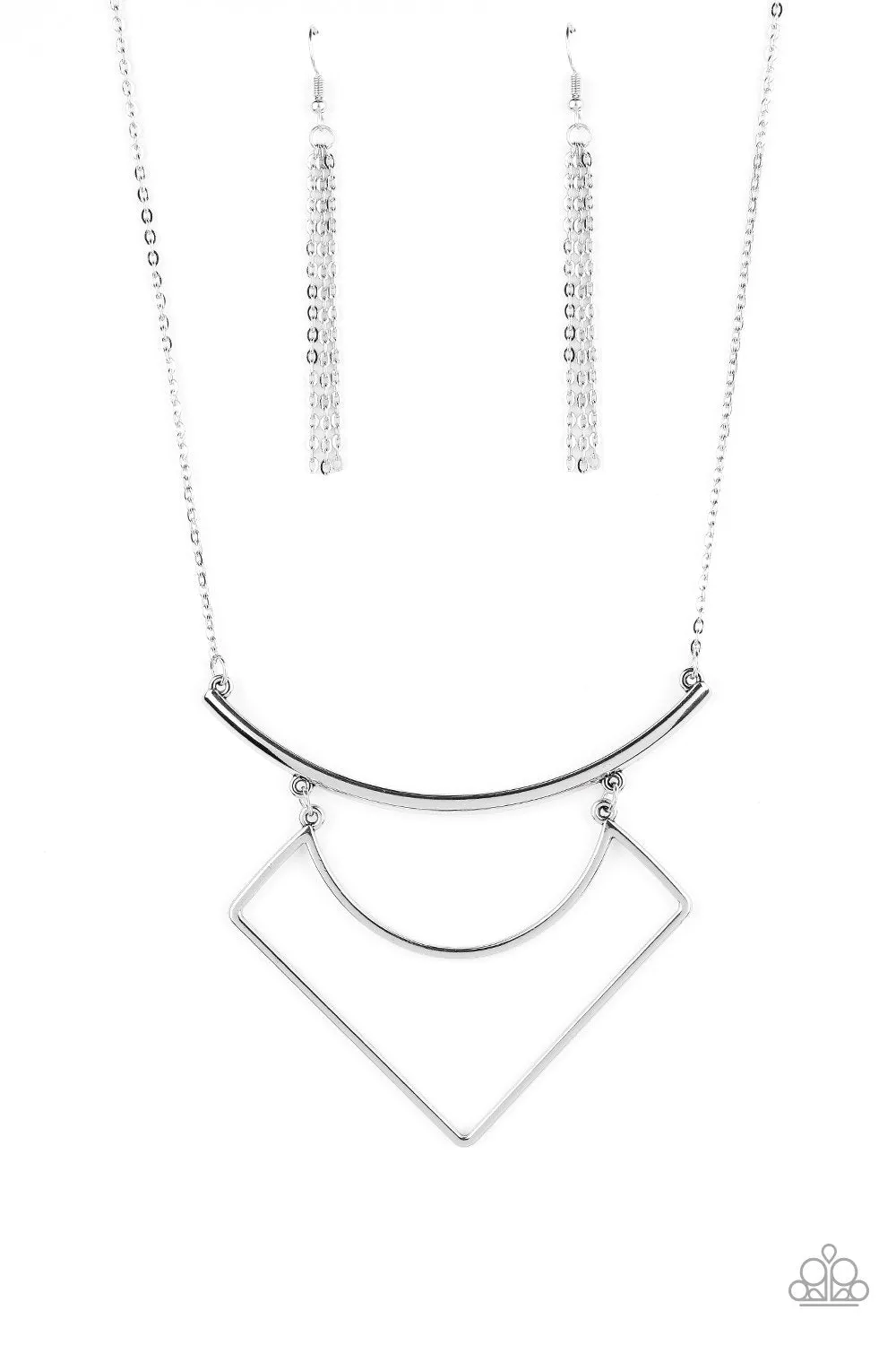 Egyptian Edge Silver Necklace - Paparazzi Accessories