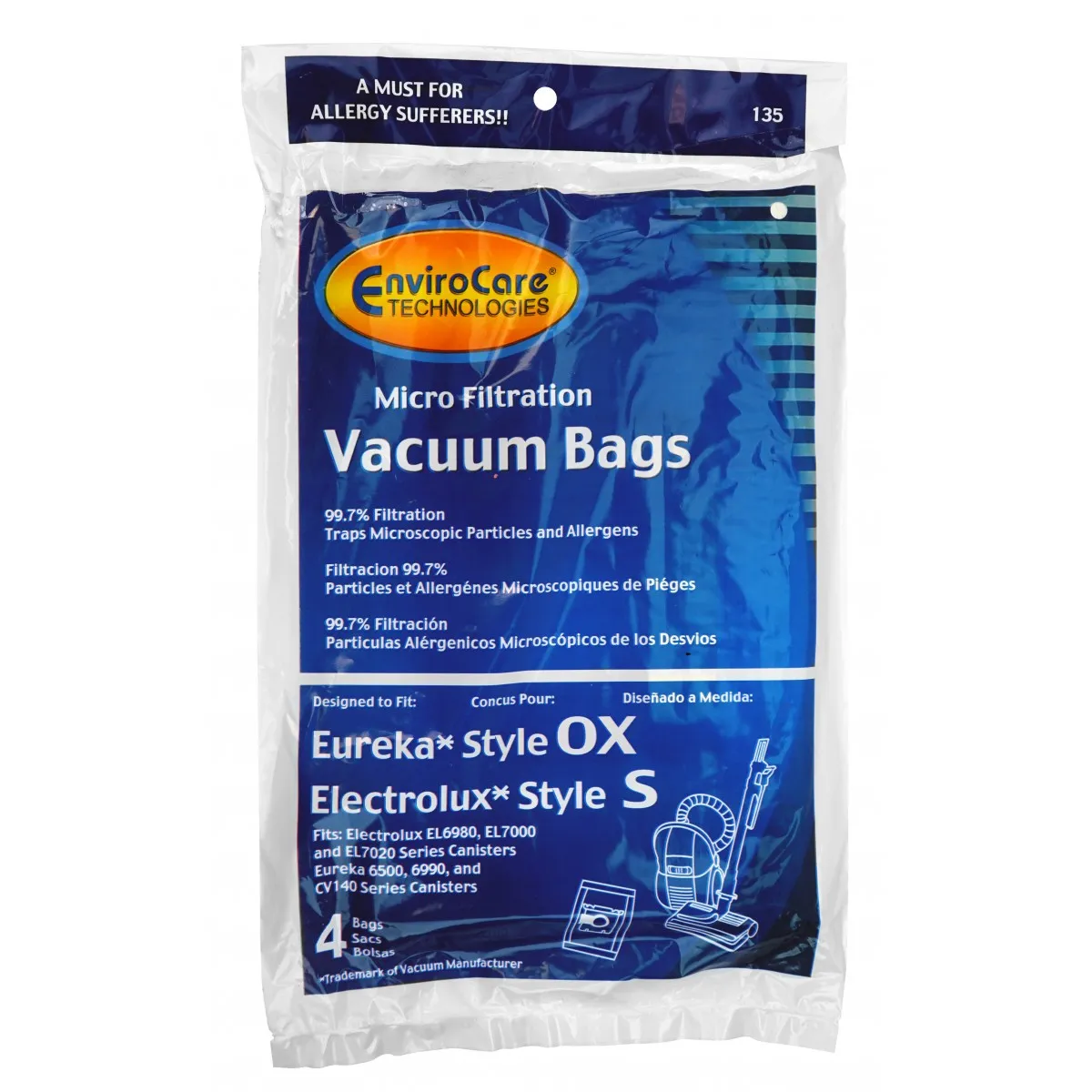 Envirocare Style S & Style OX Bags (4-Pack) [135]