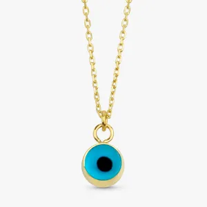 Evil Eye Glass Charm Necklace, Gabriella