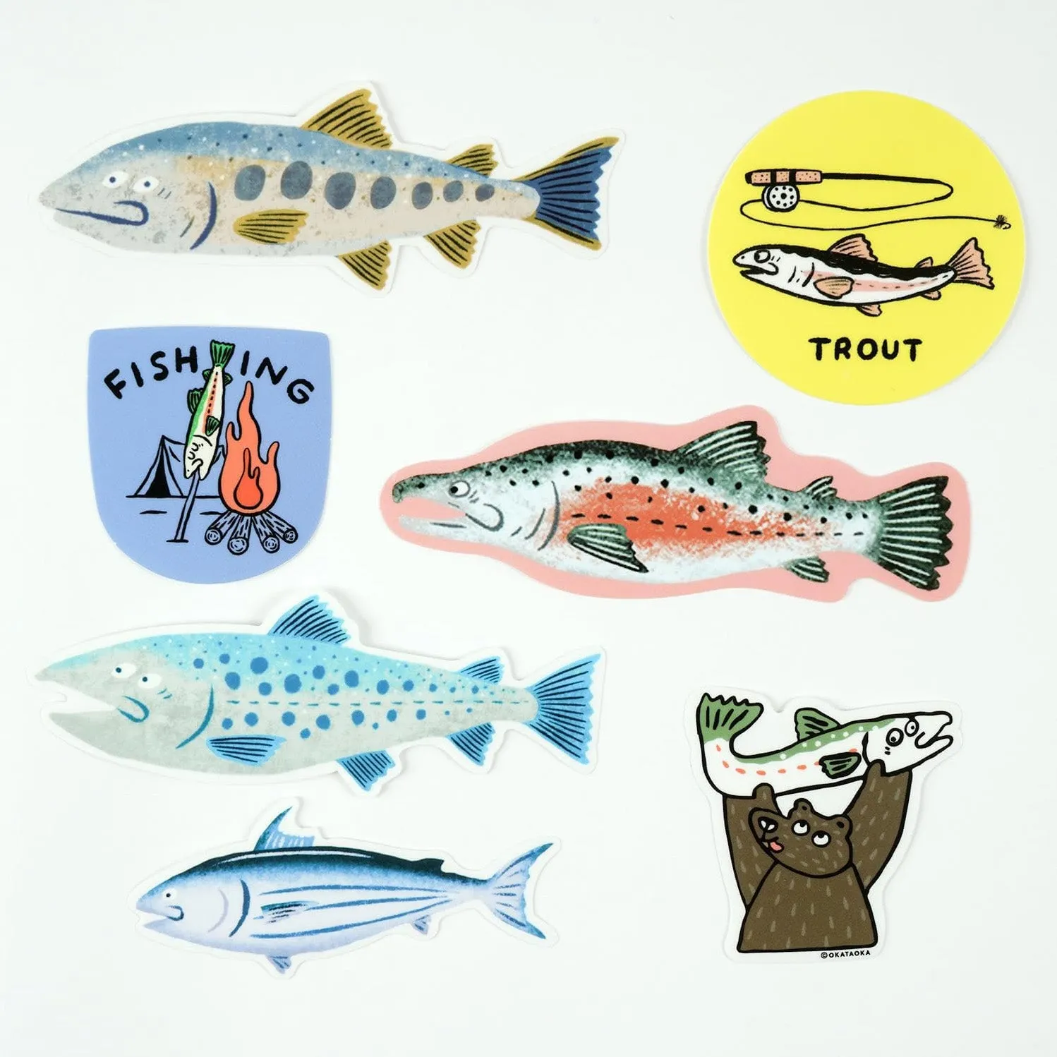 Fishing Club Sticker Pack (7 Stickers)