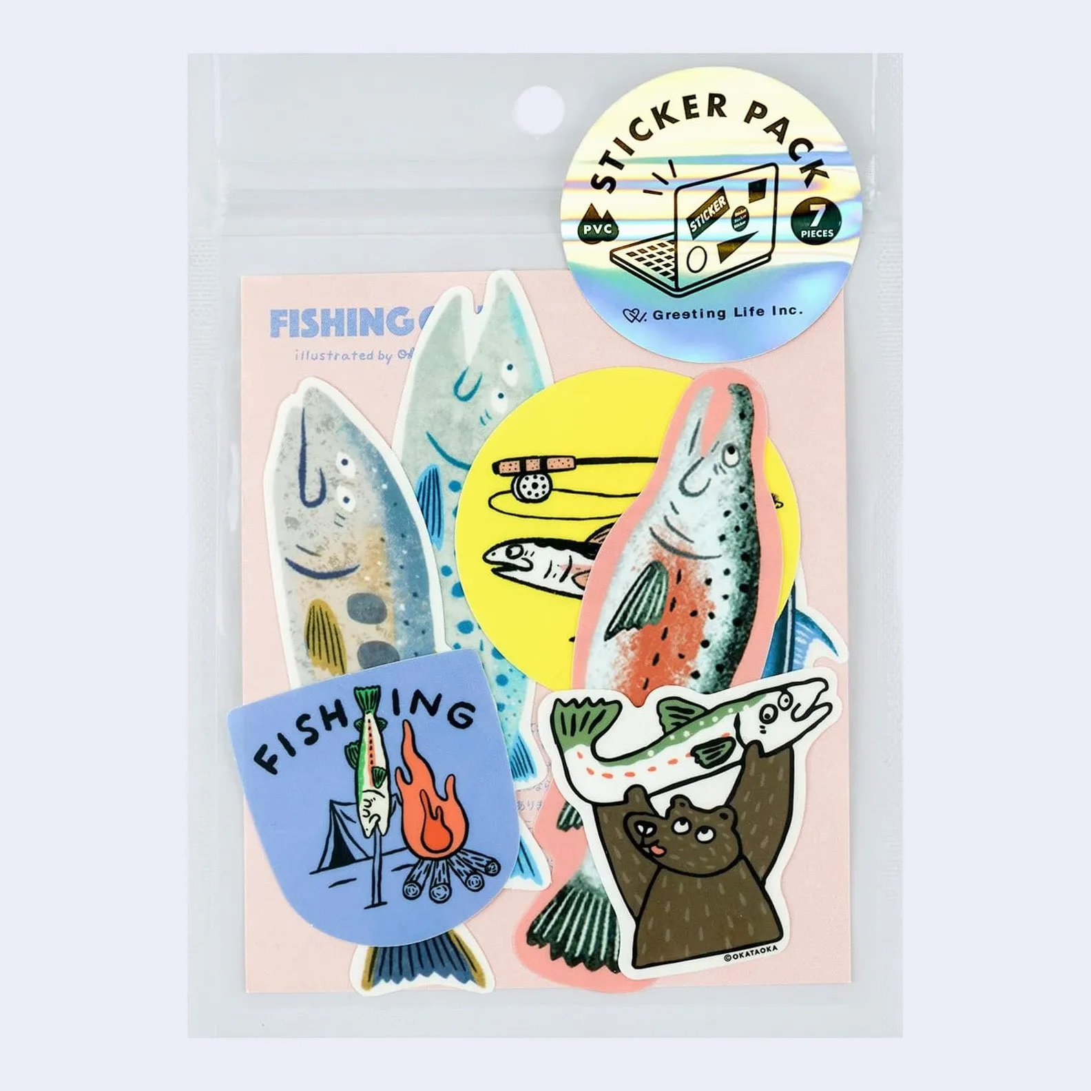 Fishing Club Sticker Pack (7 Stickers)