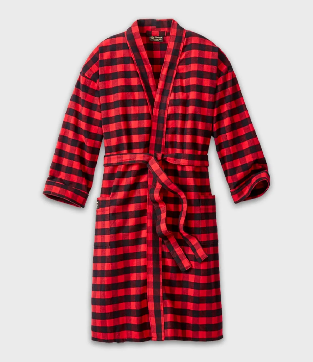 Flannel Robe - Red Buffalo