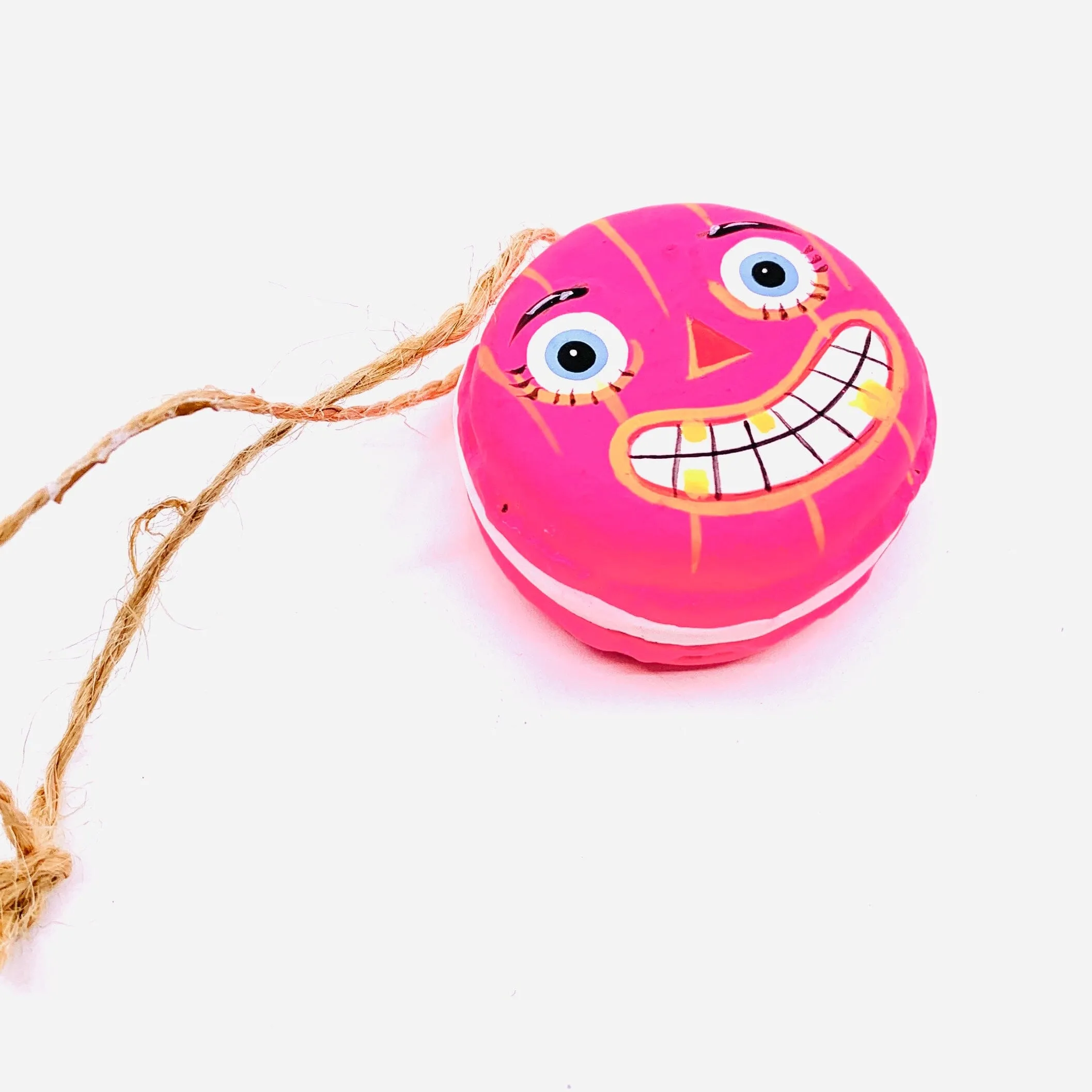 Fun Halloween Macaron Ornaments, Pink