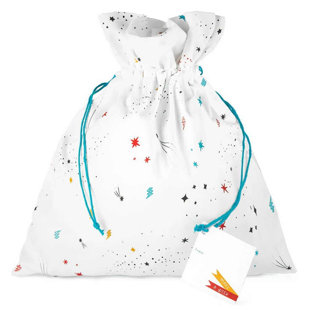 Gift Set: Two Baby Rompers with a Reusable Fabric Gift Bag