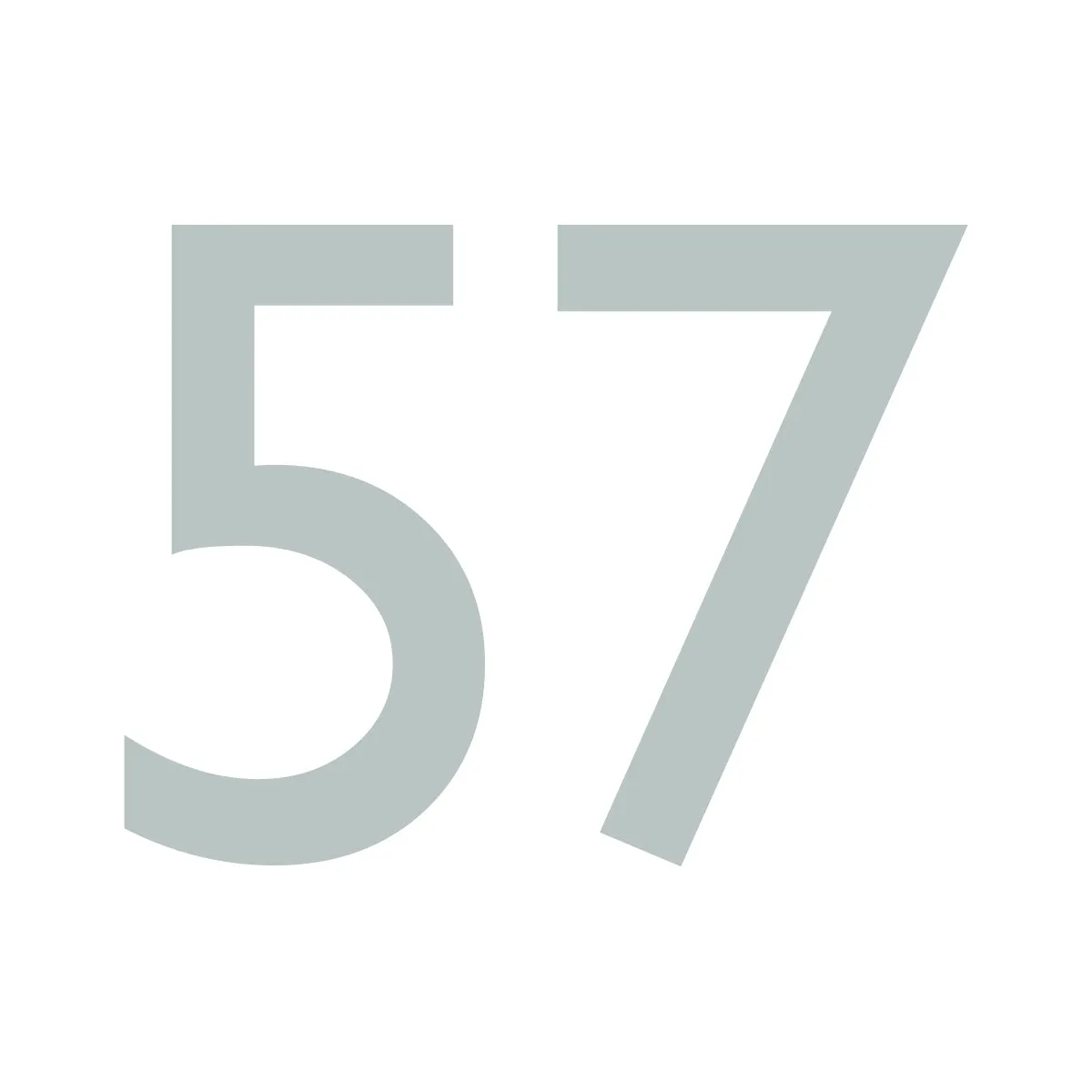 Gill Sans Number Decal