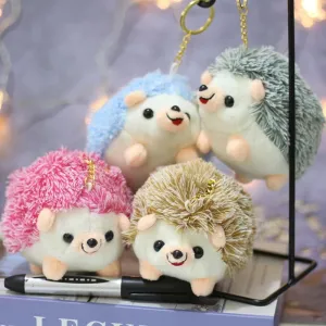 Hedgehog Plushie Keychains