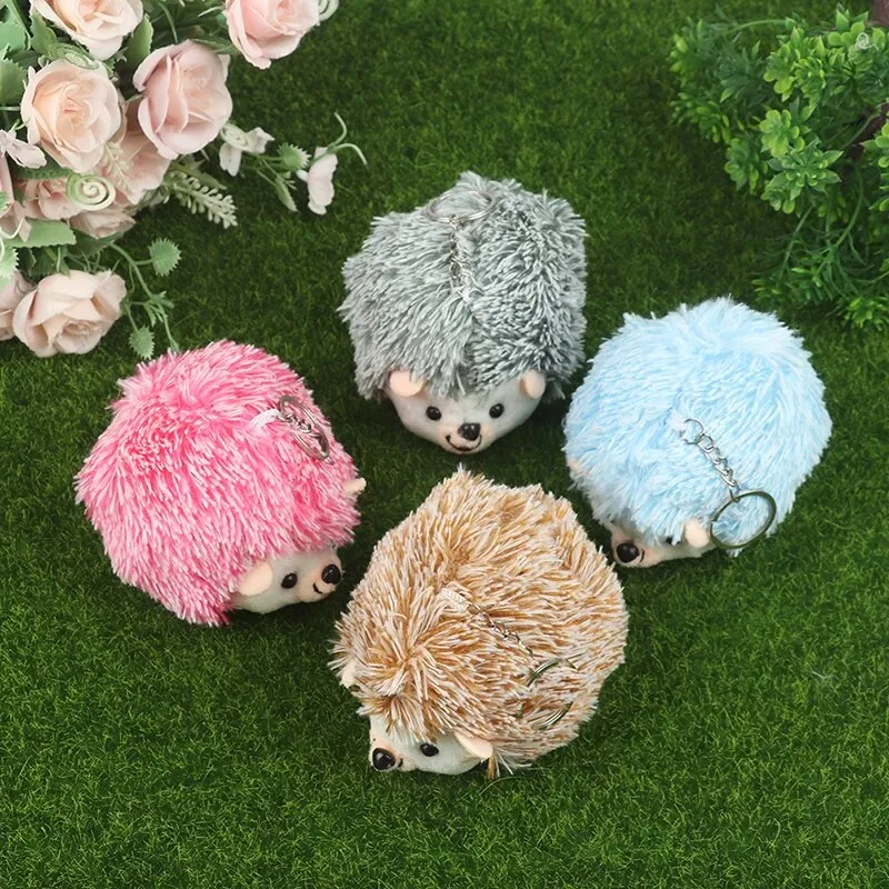 Hedgehog Plushie Keychains