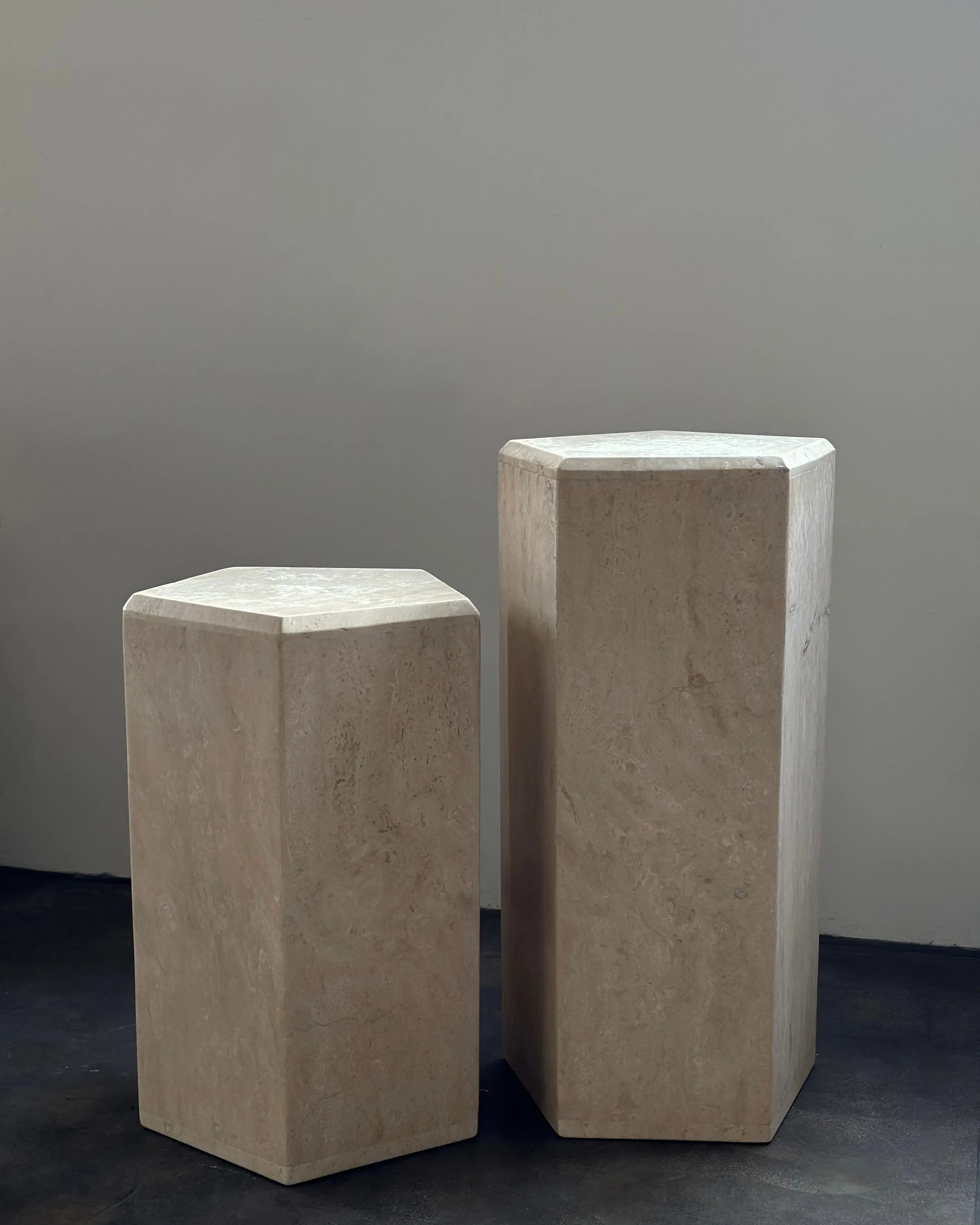 Honed Travertine Column Large