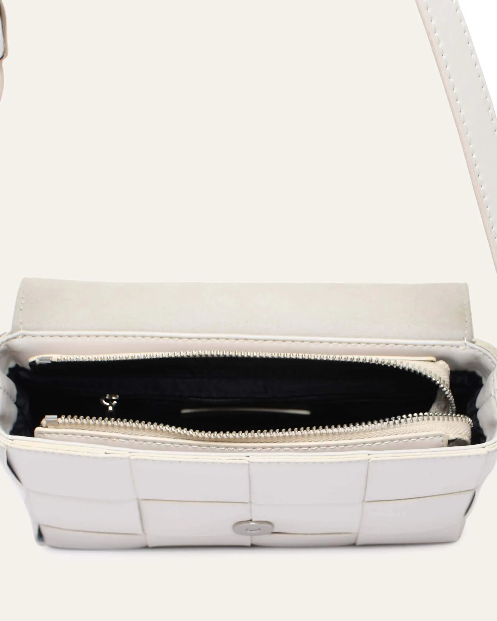 HONEY CROSS BODY BAG BONE LEATHER