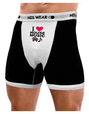 I Love House Pink Mens Boxer Brief Underwear