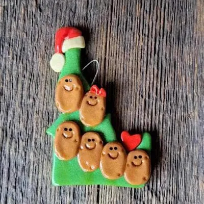 Idaho Potato Family Christmas Ornament