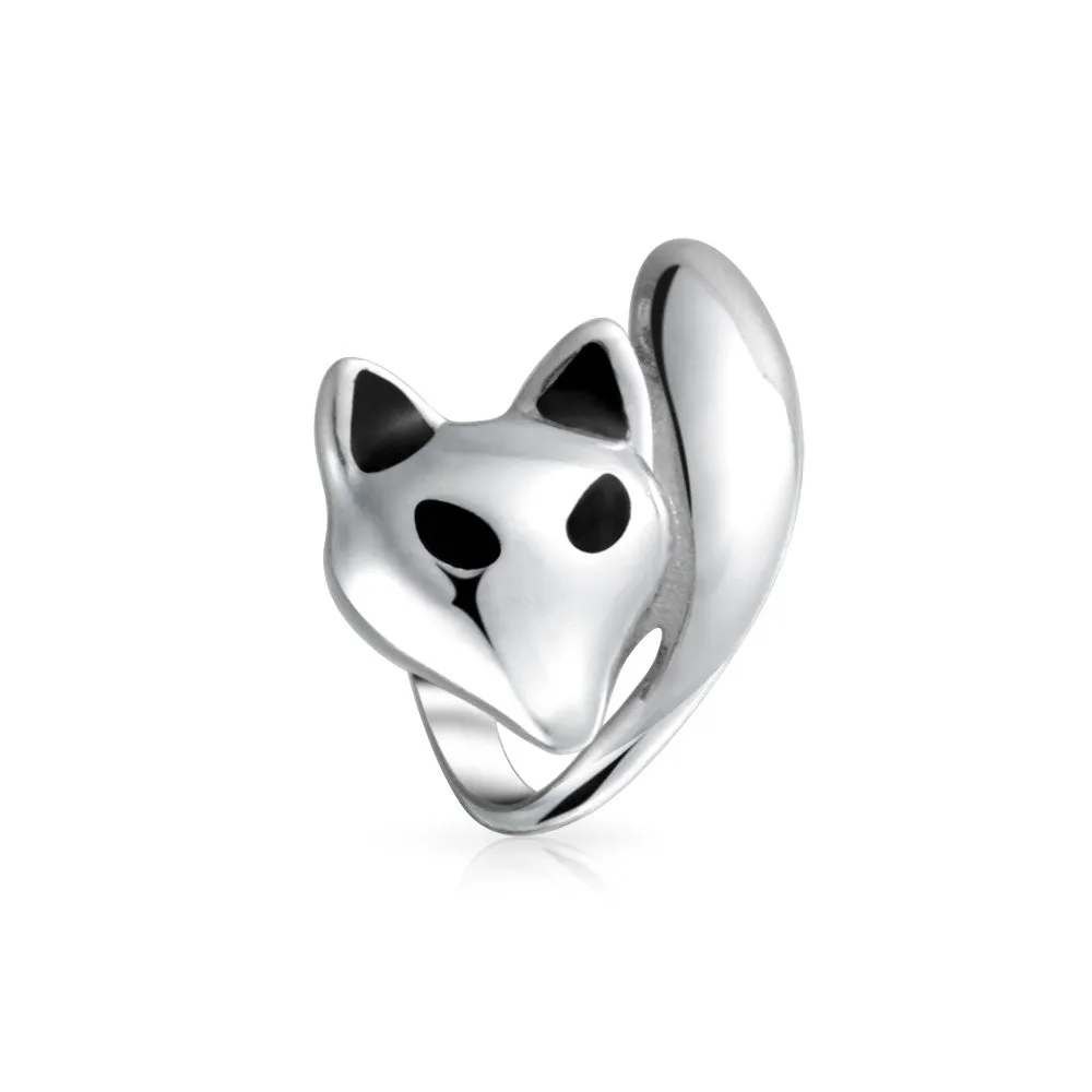 Jungle Zoo Animal World Panda Bear Fox Charm Bead .925 Sterling Silver