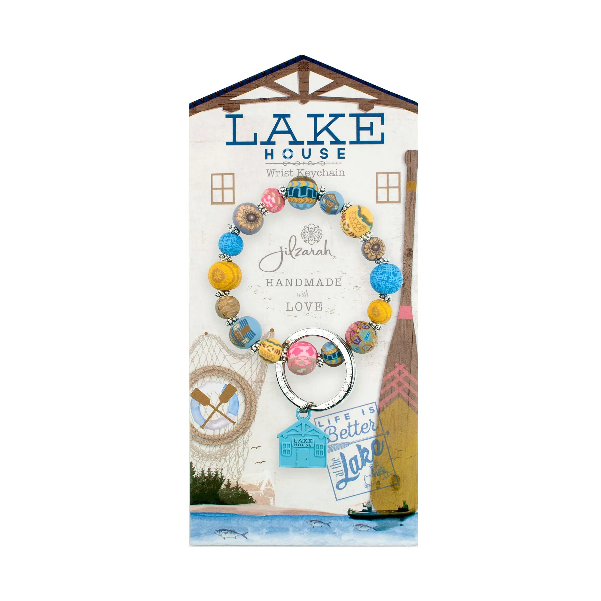 Lake House Wrist Keychain