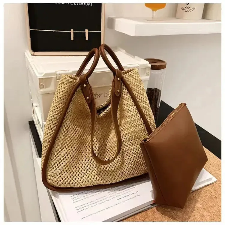 Large Straw Bag